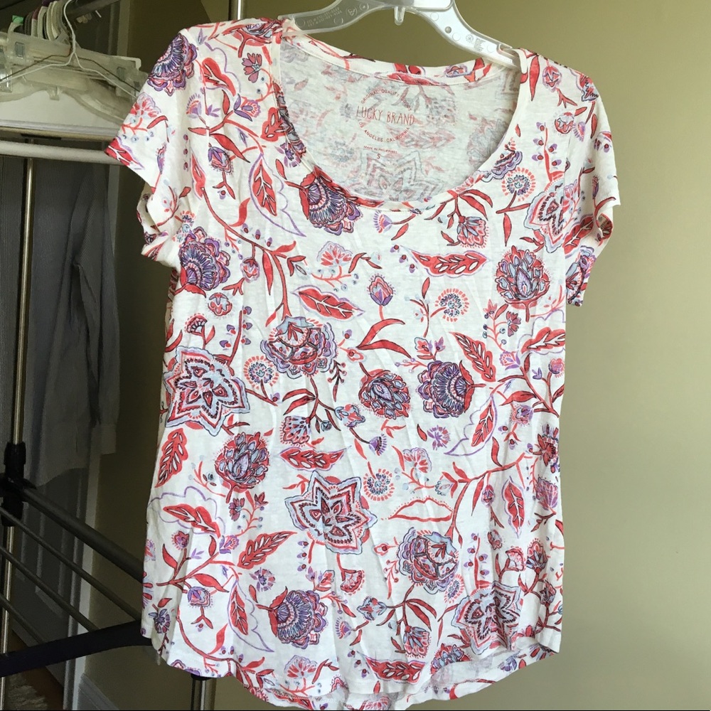 LUCKY BRAND Boho Print Tee